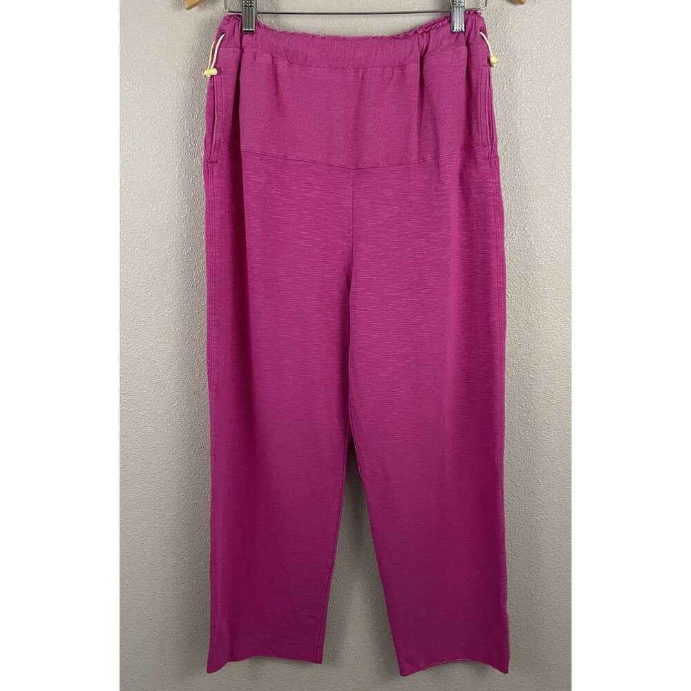 Free People Movement Womens S Pink Side Bungee Surfaide Jogger Lounge Athletic
